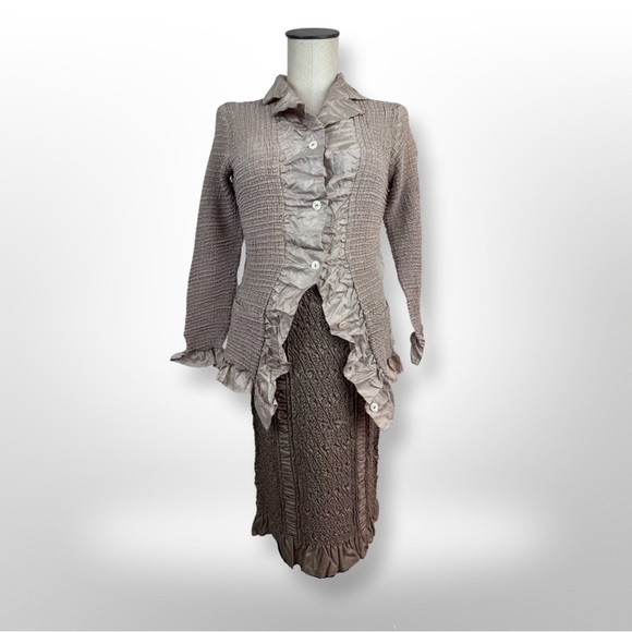 Yoshiki Hishinuma 2pc Shrink Pleated Skirt Set size 1/XS - Picture 1 of 5